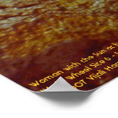 Vrouw met de zon aan haar voorhoofd/Poster Poster (Hoek)