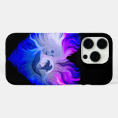 Vrouw met Dolfijnen in de maan Case-Mate iPhone Case (Achterkant (horizontaal))