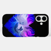 Vrouw met Dolfijnen in de maan Case-Mate iPhone Case (Achterkant (horizontaal))
