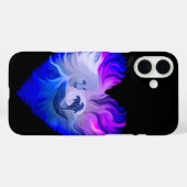 Vrouw met Dolfijnen in de maan Case-Mate iPhone Case (Achterkant (horizontaal))