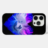 Vrouw met Dolfijnen in de maan Case-Mate iPhone Case (Achterkant (horizontaal))