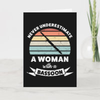 Vrouw met een Bassoon Funny Gift Mam