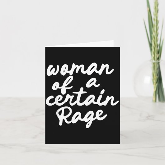 Vrouw Met Een Bepaalde Woede  Kaart (Voorkant)