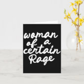 Vrouw Met Een Bepaalde Woede  Kaart (Gele Bloem)