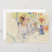 Vrouw met een bloemenboeket | Philipp Franck (Voorkant / Achterkant)