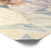 Vrouw met een bloemenboeket | Philipp Franck Poster (Hoek)