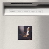 Vrouw met een evenwicht magneet (Insitu (Vaatwasser))