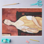Vrouw met een Fan, Modigliani Tissuepapier (Craft)