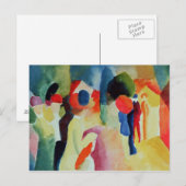 Vrouw met een gele jas, 1913 briefkaart (Voorkant / Achterkant)