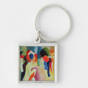 Vrouw met een gele jas, 1913 sleutelhanger