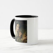 Vrouw met een glas wijn mok (Voorkant links)