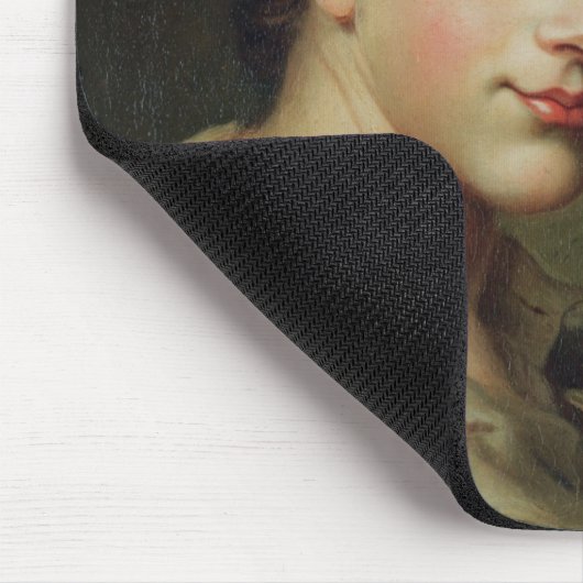 Vrouw met een glas wijn muismat (Hoek)