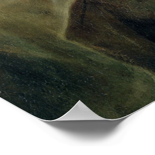 Vrouw met een glas wijn poster (Hoek)