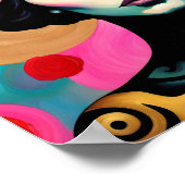 Vrouw met een gouden kroon poster (Hoek)