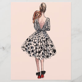 Vrouw met een hond mode illustratie