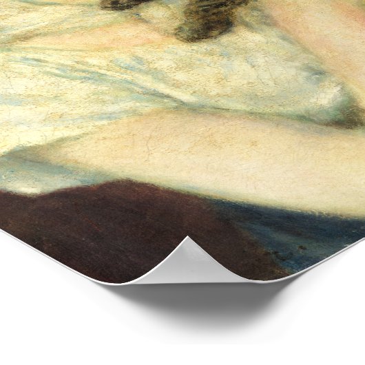 Vrouw met een kat, Auguste Renoir Fine Art Poster (Hoek)