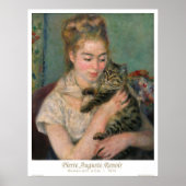 Vrouw met een kat poster (Voorkant)