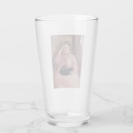 Vrouw met een kat (van Edouard Manet) Glas (Achterkant)