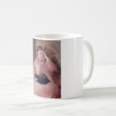 Vrouw met een kat (van Edouard Manet) Koffiemok (Voorkant rechts)