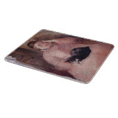 Vrouw met een kat (van Edouard Manet) Snijplank (Hoek)