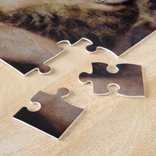 Vrouw met een Kat van Pierre-Auguste Renoir Legpuzzel (Zijkant)