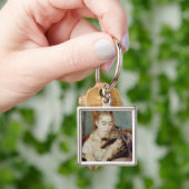 Vrouw met een Kat van Pierre-Auguste Renoir Sleutelhanger (Hand)