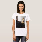 Vrouw met een Ketting van Pearl, Johannes Vermeer T-shirt (Voorkant volledig)