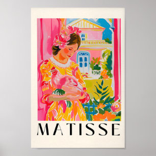 Vrouw met een kip, Matisse Print, Cowgirl Art Poster