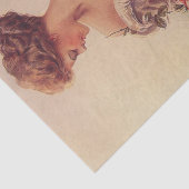  vrouw met een kitten (door Harrison Fisher) Tissuepapier (Detail)