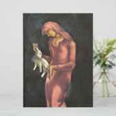 Vrouw met een Konijn Kaart (Staand voorkant)