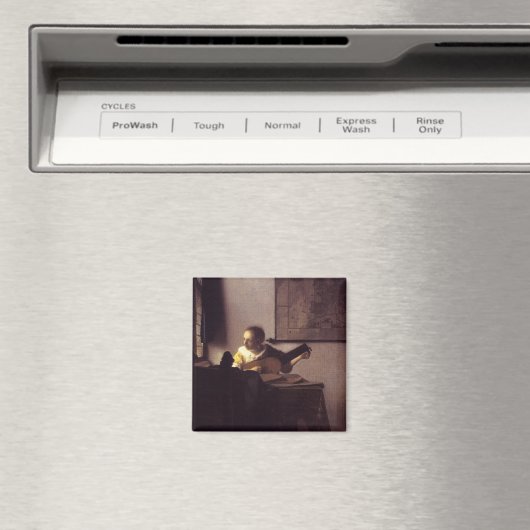 Vrouw met een Lute Magneet (Insitu (Vaatwasser))