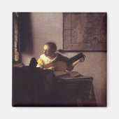 Vrouw met een Lute Magneet (Voorkant)