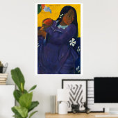 Vrouw met een mango – Gauguin, 1892 Poster (Thuiskantoor)