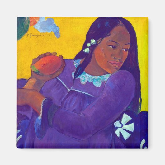 Vrouw met een Mango, Gauguin Magneet (Voorkant)