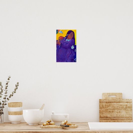 Vrouw met een Mango, Gauguin Poster (Keuken)