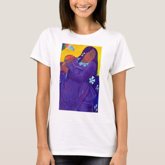 Vrouw met een Mango, Gauguin T-shirt (Voorkant)