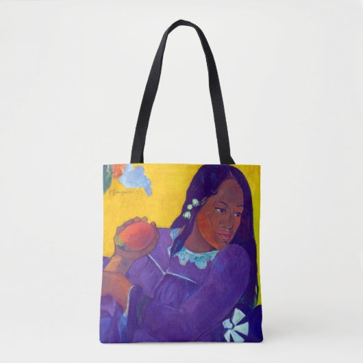 Vrouw met een Mango, Gauguin Tote Bag (Voorkant)
