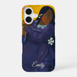 Vrouw met een Mango van Paul Gauguin – Gepersonali iPhone 16 Hoesje