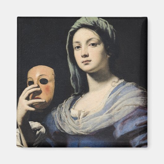 Vrouw met een Masker 2 Magneet (Voorkant)