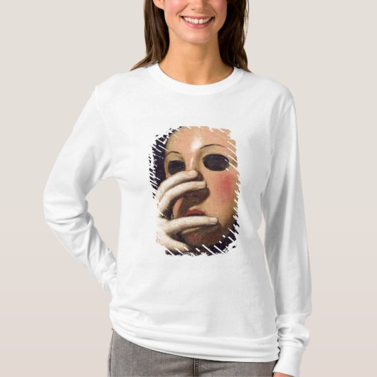 Vrouw met een Masker T-shirt (Voorkant)