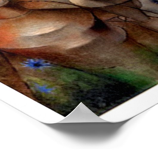 Vrouw met een paard poster (Hoek)