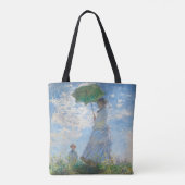 "VROUW MET EEN PARASOL" 1890 CLAUDE MONET CANVAS T TOTE BAG (Achterkant)