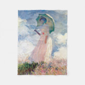 Vrouw met een Parasol, Claude Monet, 1886 Fleece Deken (Voorkant)