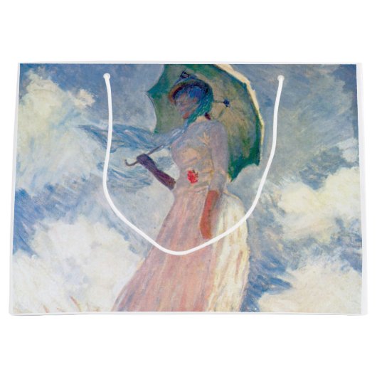 Vrouw met een Parasol, Claude Monet, 1886 Groot Cadeauzakje (Voorkant)