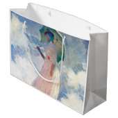 Vrouw met een Parasol, Claude Monet, 1886 Groot Cadeauzakje (Achterkant Gekanteld)