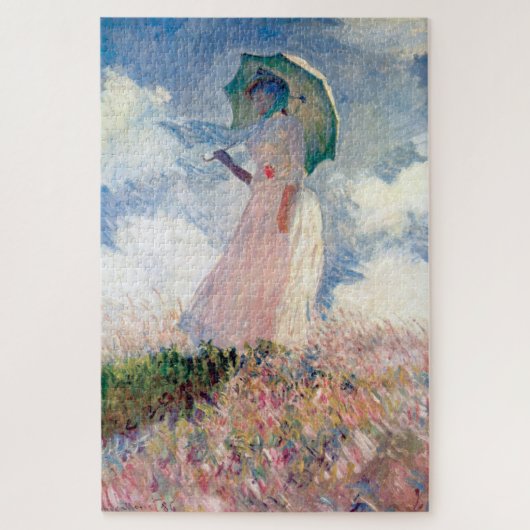 Vrouw met een Parasol, Claude Monet, 1886 Legpuzzel (Verticaal)