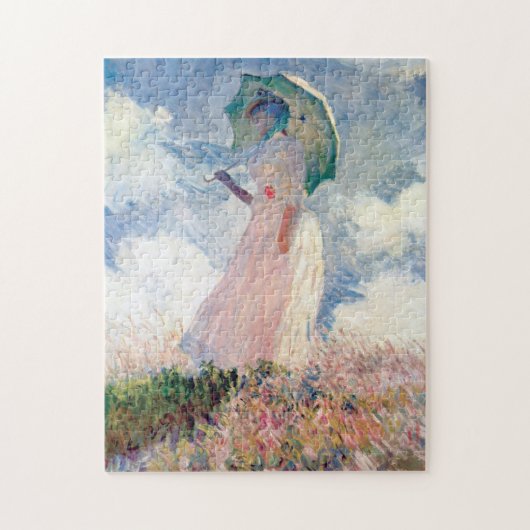 Vrouw met een Parasol, Claude Monet, 1886 Legpuzzel (Verticaal)