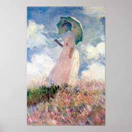 Vrouw met een Parasol, Claude Monet, 1886 Poster