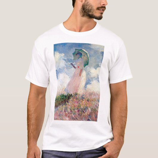 Vrouw met een Parasol, Claude Monet, 1886 T-shirt (Voorkant)