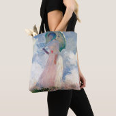 Vrouw met een Parasol, Claude Monet, 1886 Tote Bag (Dichtbij)